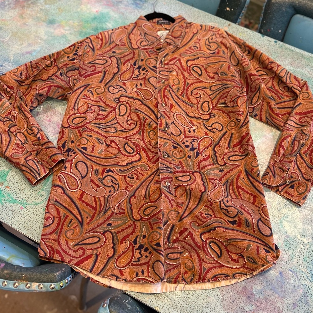 Vintage Paisley Salty Dog Shirt - Picture 2 of 11
